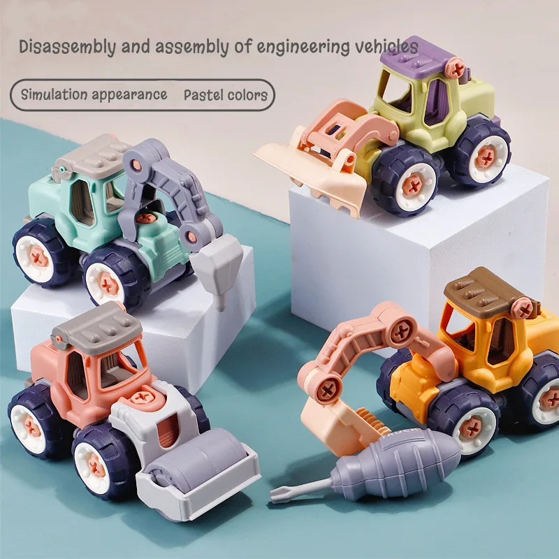 

DIY Имитация экскаватора съемный винт в сборе маленькая Инженерная модель автомобиля детские игрушки для мальчиков