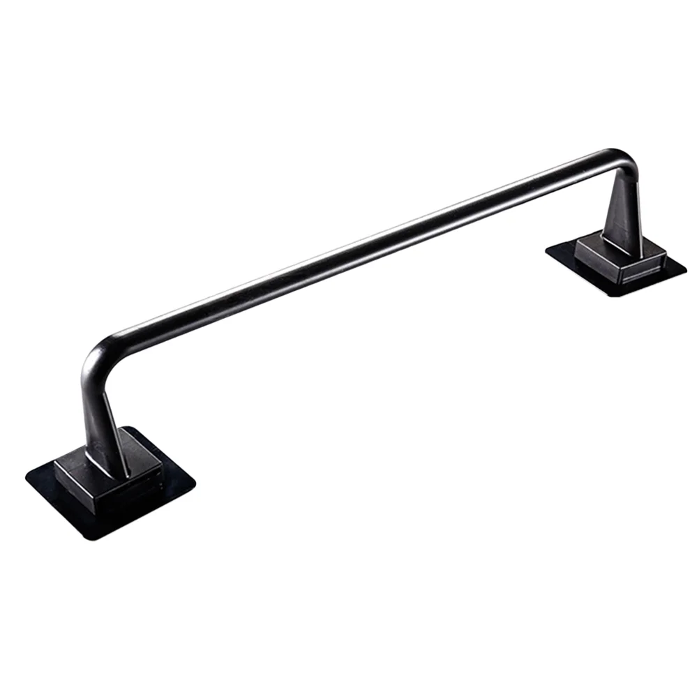 

Towel Rack Bar Holder Bathroom Adhesive Self Wallhanger Hanging Organizer Paste Trace Towels Mounted Single Shelf Storage Robe