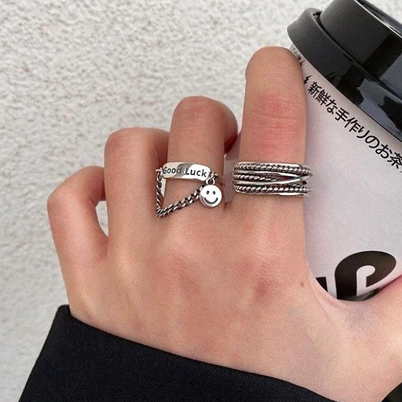 Женское кольцо в стиле панк хип-хоп |