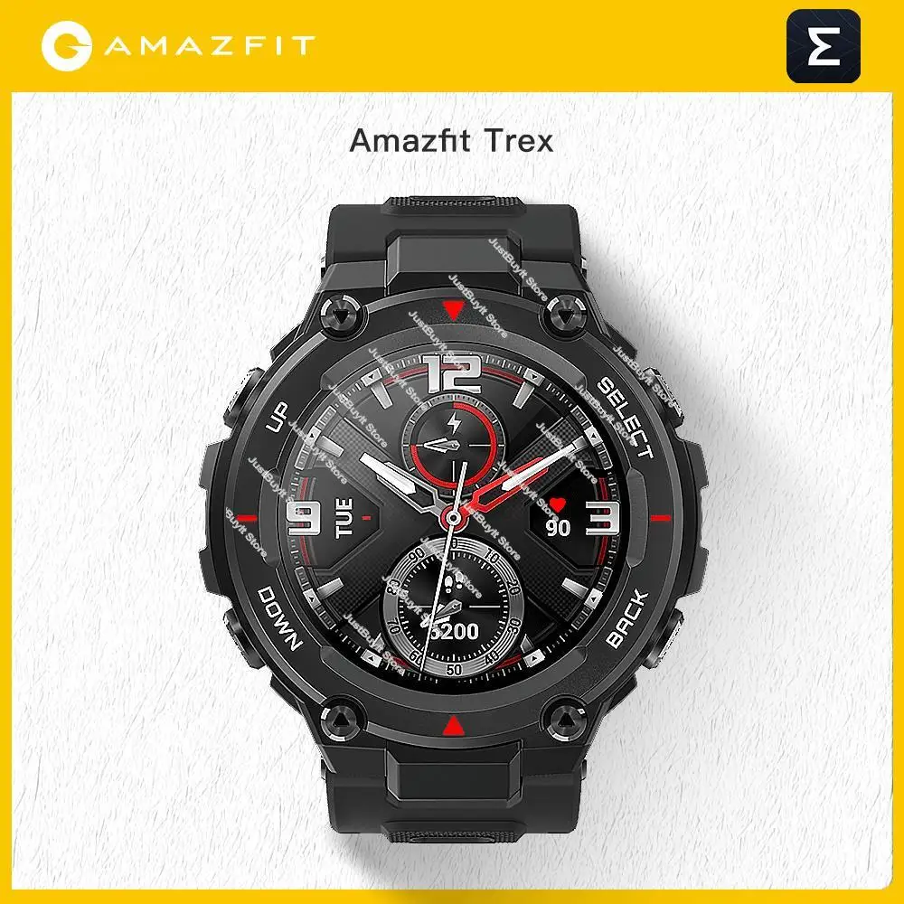 

Refurbished Amazfit T Rex Smartwatch 95% New T-rex Control Music 5ATM GPS/GLONASS 20 Days Battery Life Smart Watches For Men