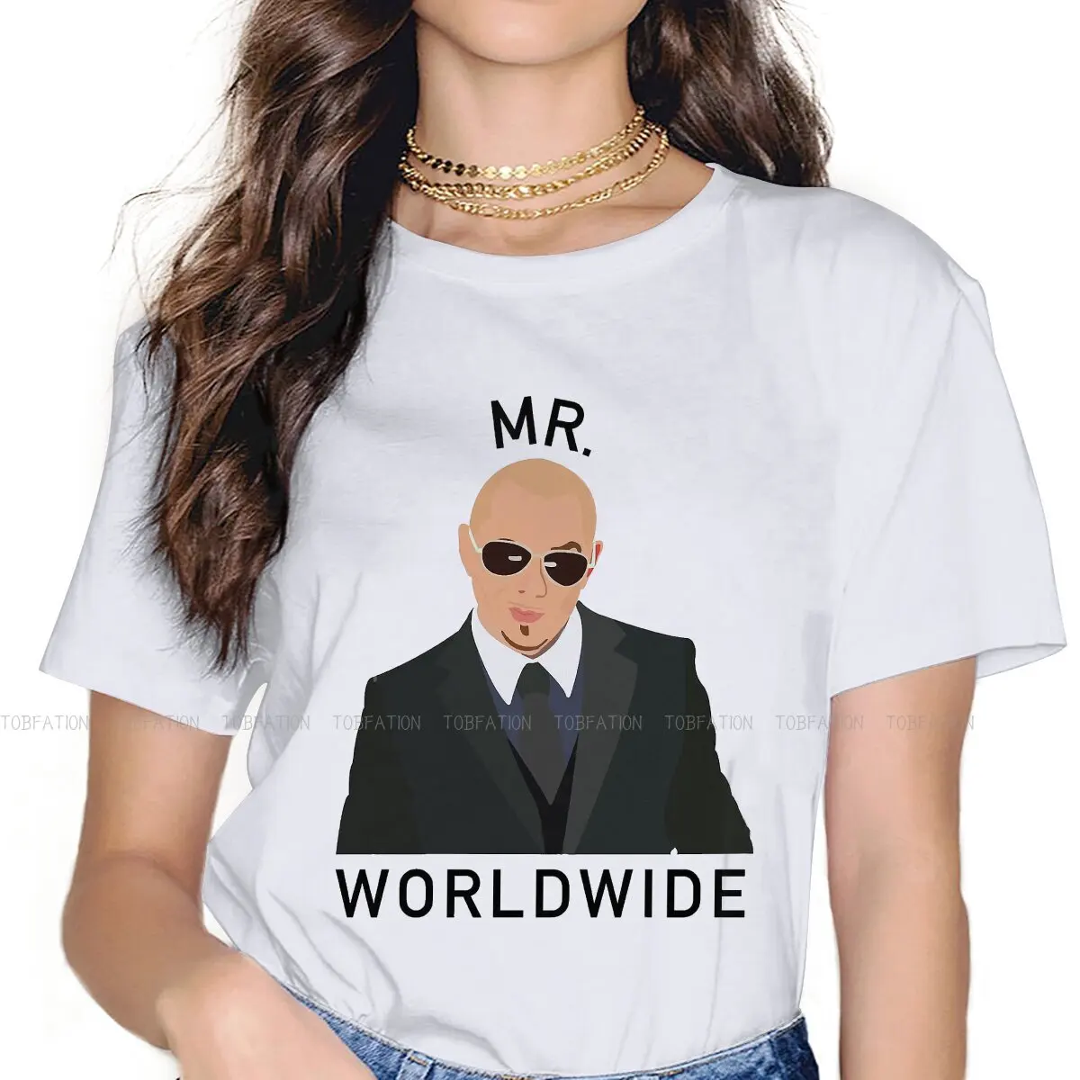 

Mr Worldwide Pitbull Crewneck TShirts Pitbull Mr Worldwide Girl T Shirt Funny Clothing