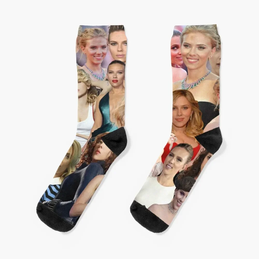 scarlett johansson коллаж Носки Спортивные носки для спортзала Оптовая продажа мужчин