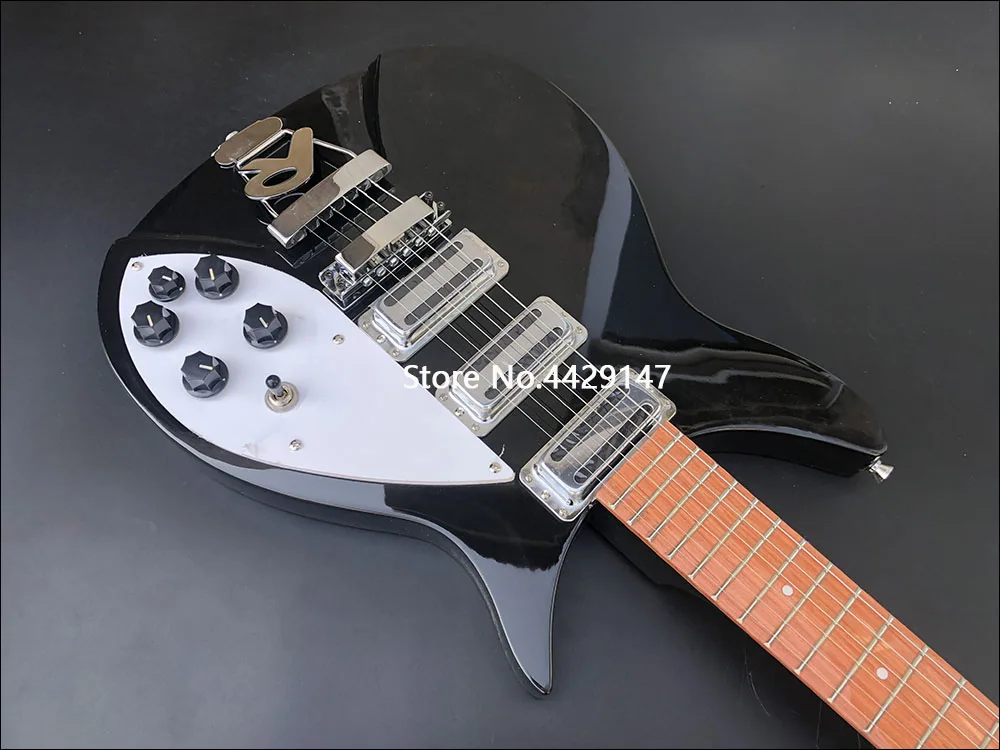 Полноразмерная электрическая гитара 325, гриф из палисандра с прозрачной краской, R tailpiece, реальные фотографии, бесплатная доставка