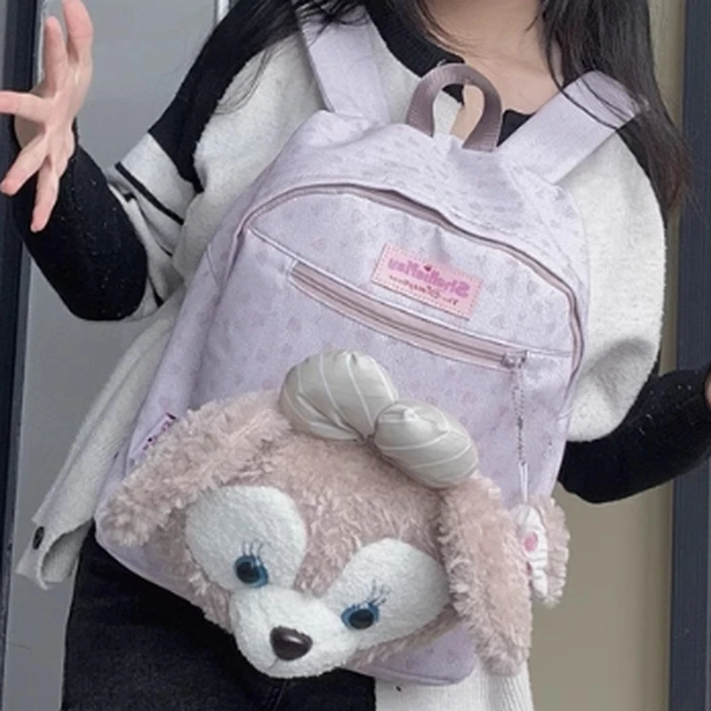 Мультипликационный рюкзак Disney Daffy Bear милый школьный ранец с героями мультфильмов