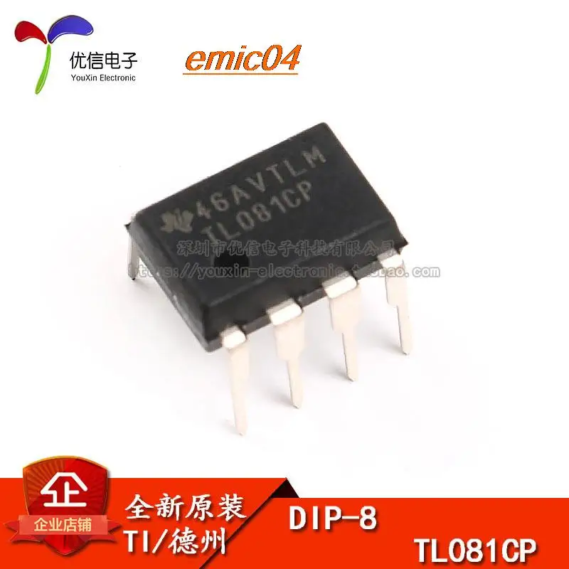 

10 шт., Оригинальные запасные части TL081CP DIP-8 JFET IC