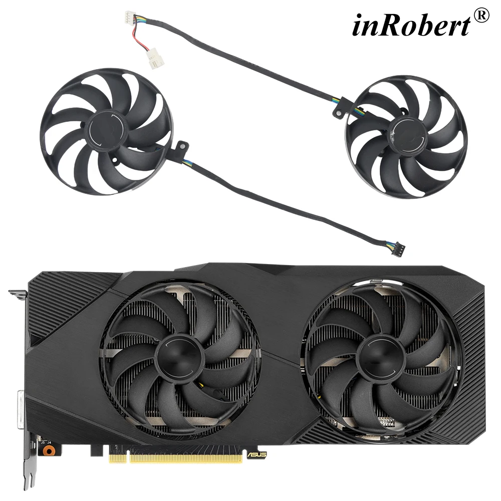 

87mm RTX2060S RTX2070S RTX2080S Video Card Fan Replacement For ASUS Dual RTX 2060 2070 2080 SUPER EVO GPU