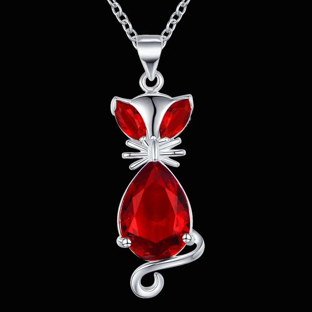 Лидер продаж Новинка 925 серебряный Благородный красный синий зеленый кристалл