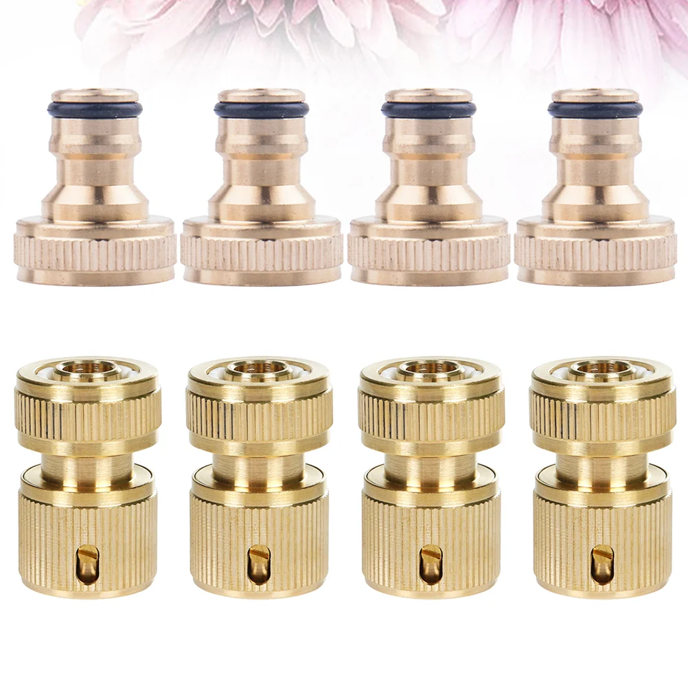 

8 PCS/Set Adapter Hose Connector Set Garden Irrigation Tool Fitting Easy Connect Hose Thread Fitting Hose Tap Connector
