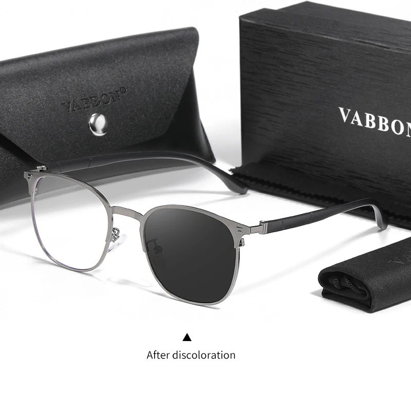 VABBON новые солнцезащитные очки из металлического АБС-пластика для мужчин модные с