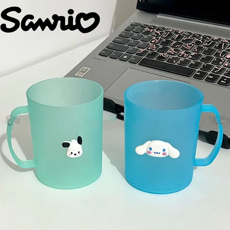 

Sanrio My Melody Mouthwash Cup Pachacco Cinnamoroll Couples Household Tooth Mug Water Mug Travel Toothbrush Holder Storage Cups