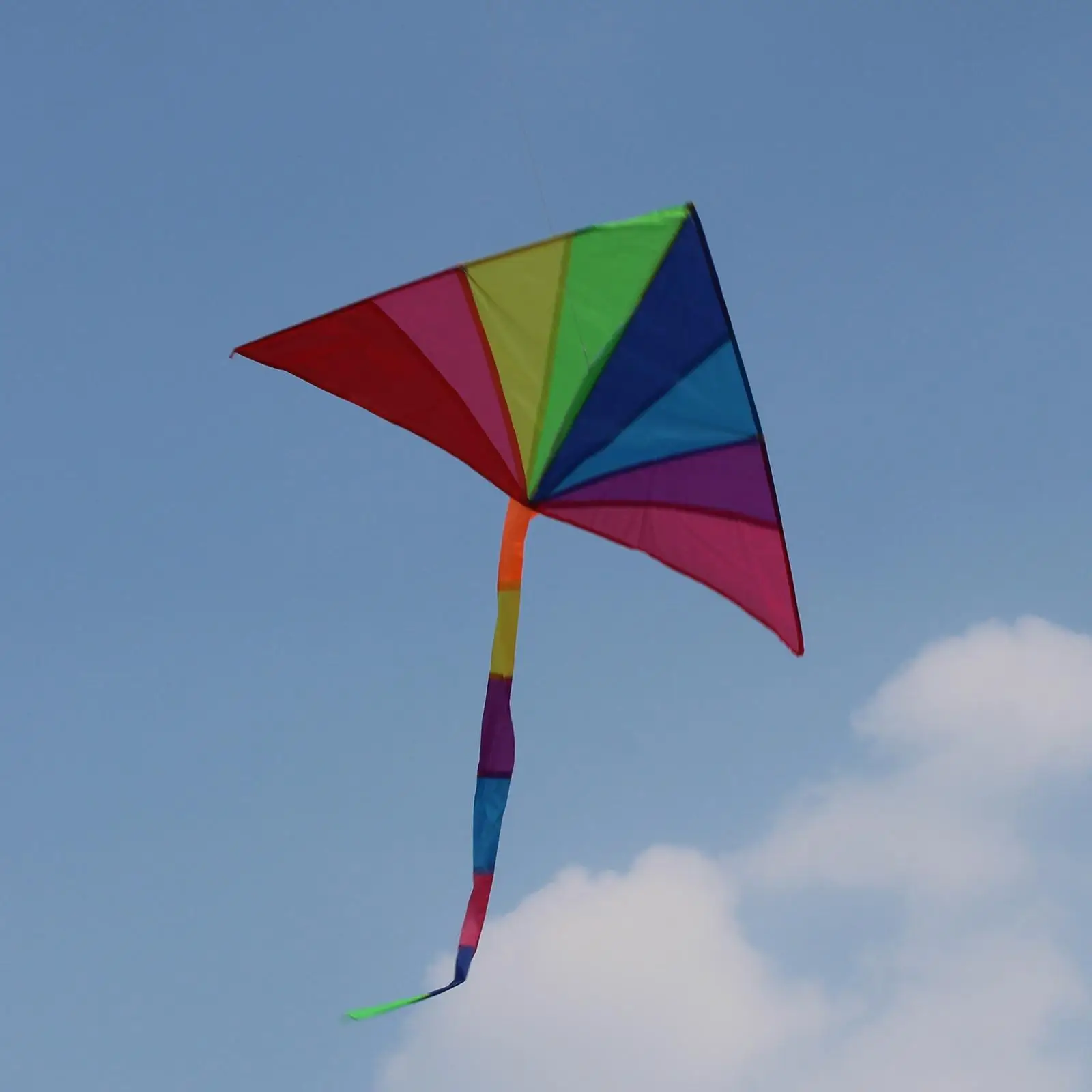 

Giant Delta Kite with Tail Colorful for Sports Beginner Kids Adults