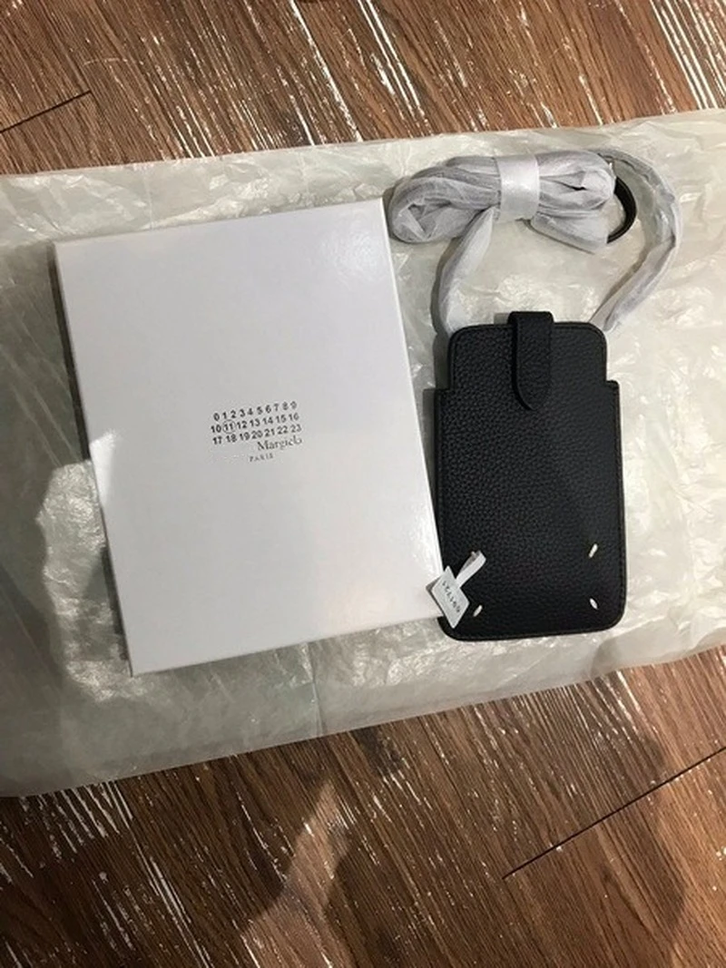 Luxury Brand Margiela Crossbody Bag Men Women MM6 Lychee Pattern Leather Leathers Shoulder Strap Simple Logo Fashion Business