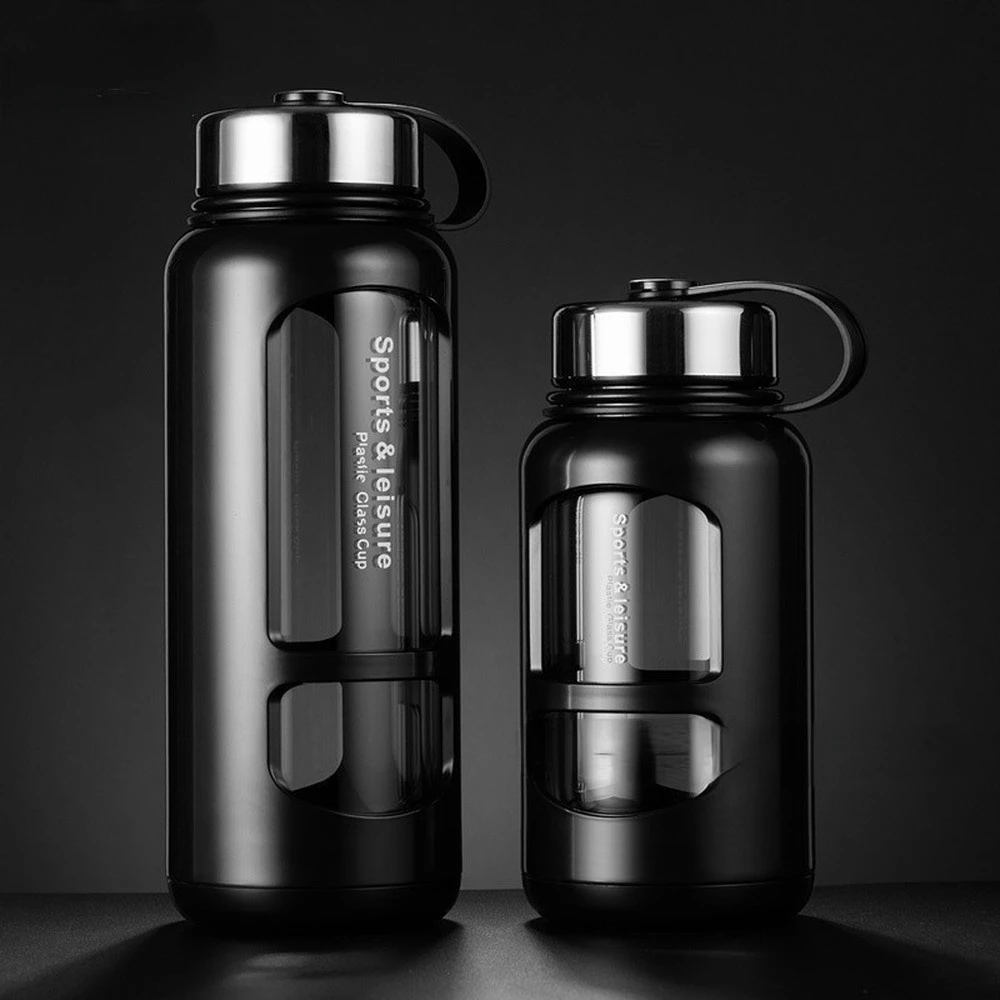 

700ml 1000ml Portable Glass Water Bottles Outdoor Space Bottle Sports Water Bottle Leak-proof Bike Climbing