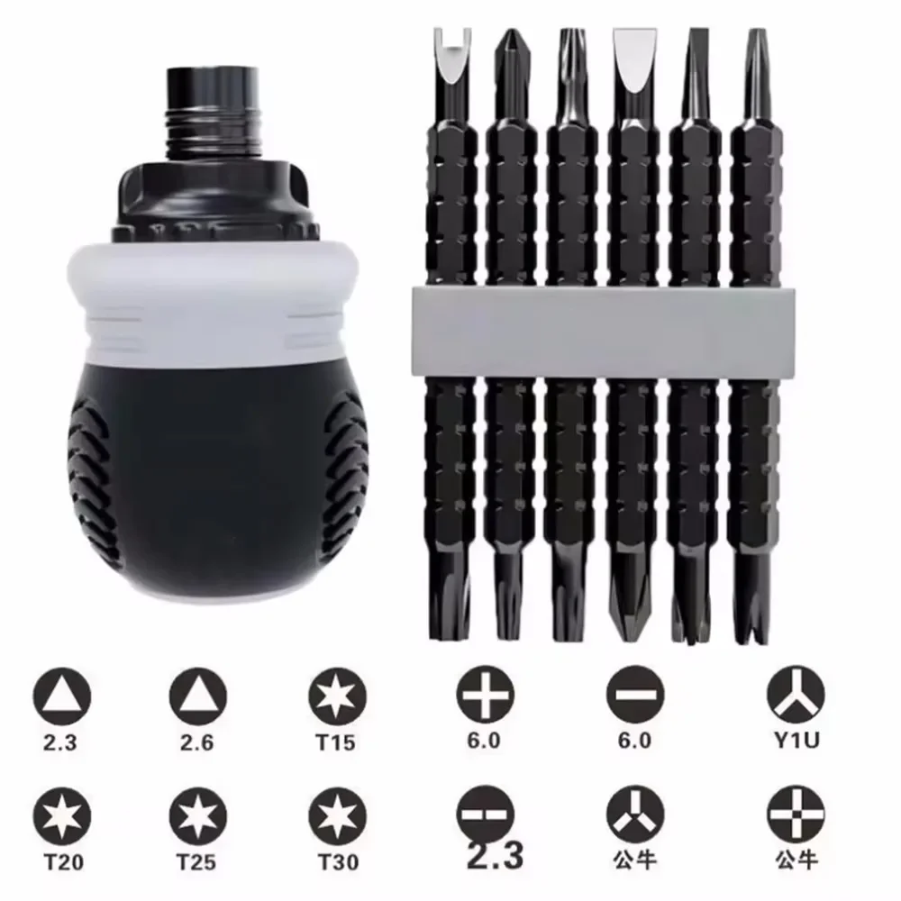 

Профессиональный Набор Отверток 13-в-1 С Магнитной Ручкой, Крестообразными И Шлицевыми Головками Винтов