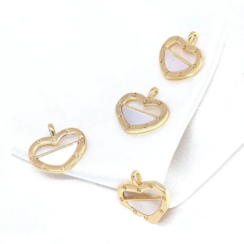 

2PCS 14K Gold Filled Baibei Love Pendant DIY Handmade Jewelry Material Necklace Pendant Material Bracelet Pendant