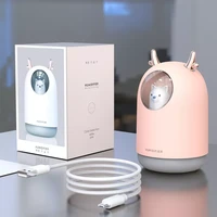 300ml home appliances usb humidifier cute pet ultrasonic cool mist aroma air oil diffuser romantic color led lamp humidificador