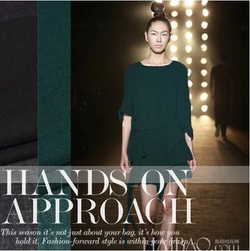 

Free Shipping! Slim and Elegant Solid Color Pure Wool Wool Fabric Autumn and Winter Coat Wool Cloth