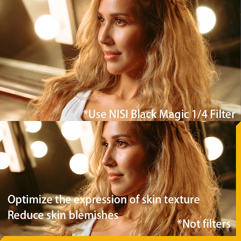Фото NiSi Black Magic Filter 49 67 72 77 82 95 мм Hazy Mirror Смягчающее зеркало Умягчающее зеркало Hollywood Movie Beauty Creative Portra №5