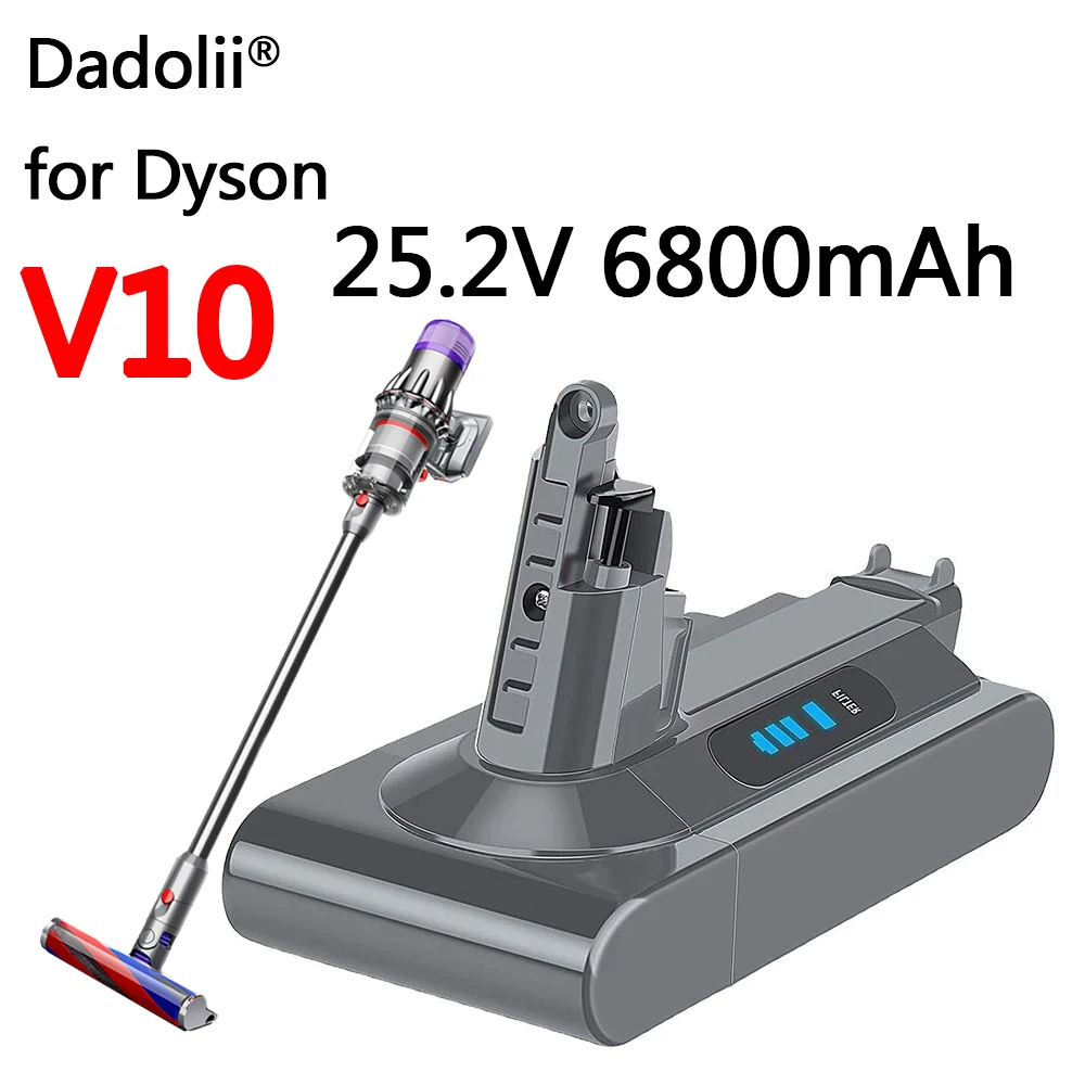 Новый модернизированный сменный аккумулятор SV12 6800 мАч Втч для Dyson V10 Absolute