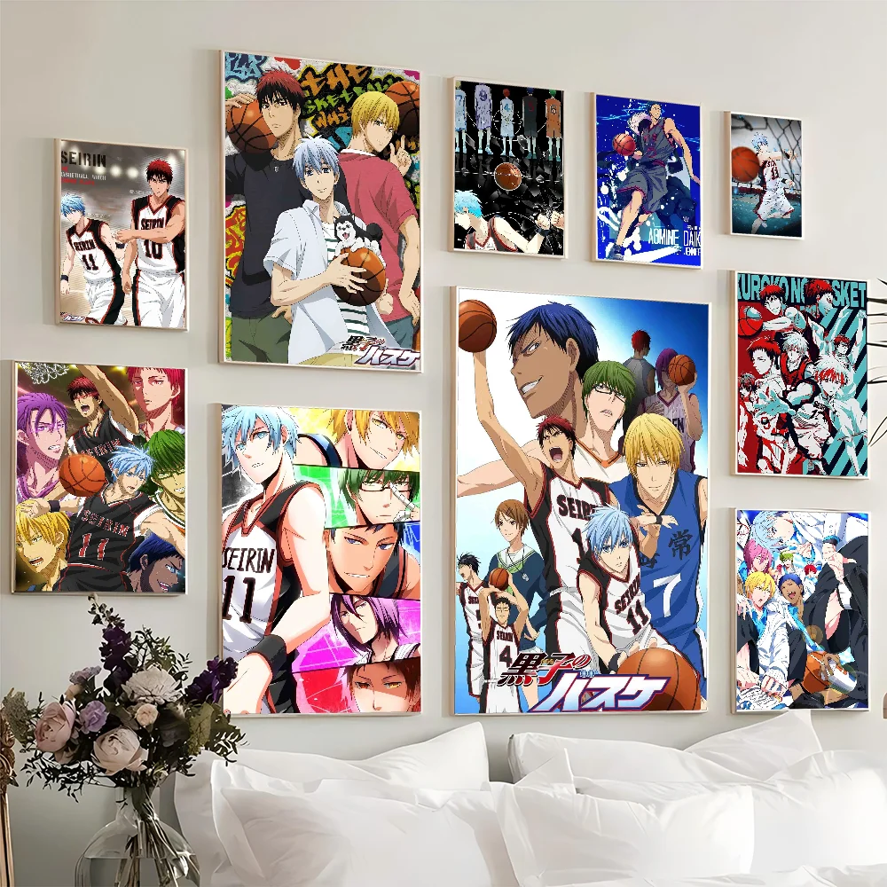 1 шт. наклейка на стену Kuroko No постер с корзиной ретро-Декор