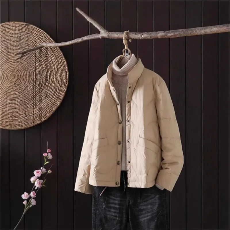 QPFJQD женские зимние повседневные пальто в китайском стиле ретро с длинными