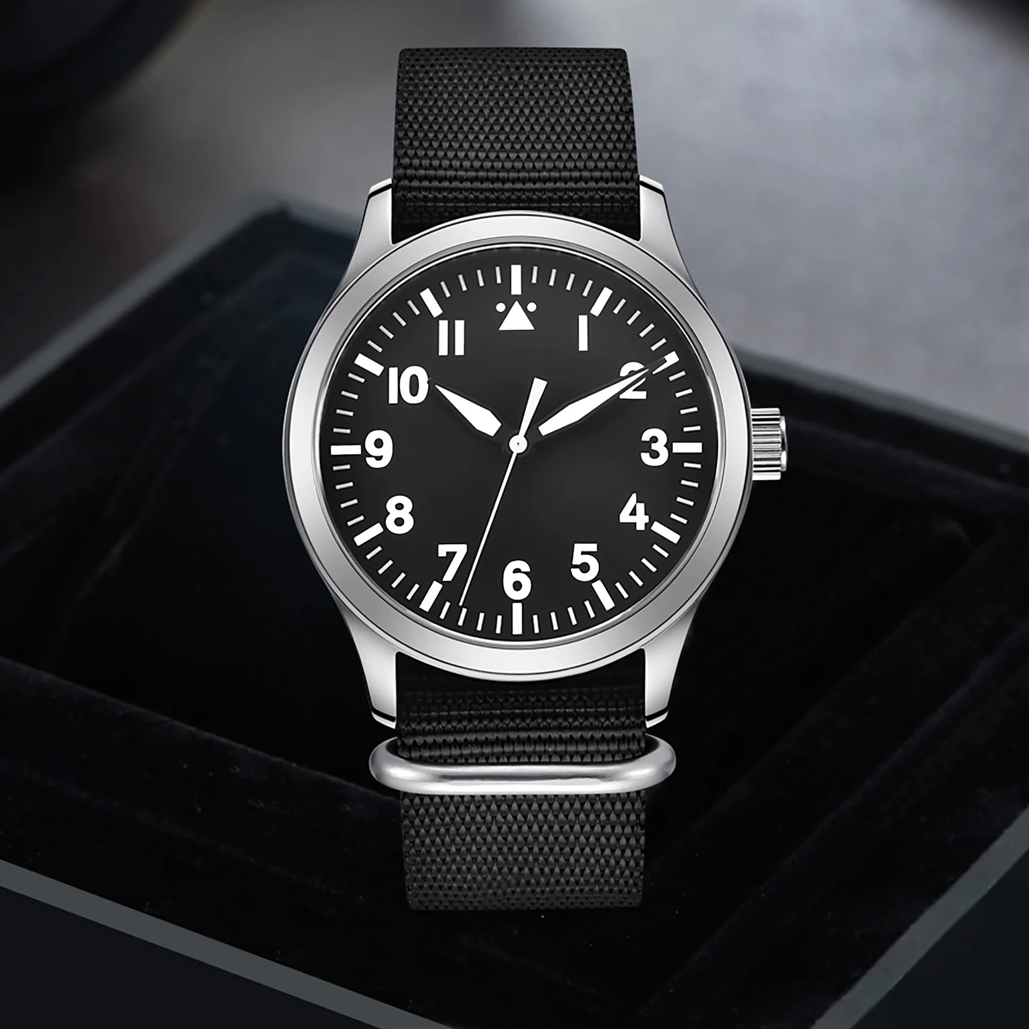 

Corgeut 42mm Automatic Mechanical Watch Sapphire Miyota Blue Glass Luxury Sport Men's Leather Cowhide strap Luminous Wristwatch