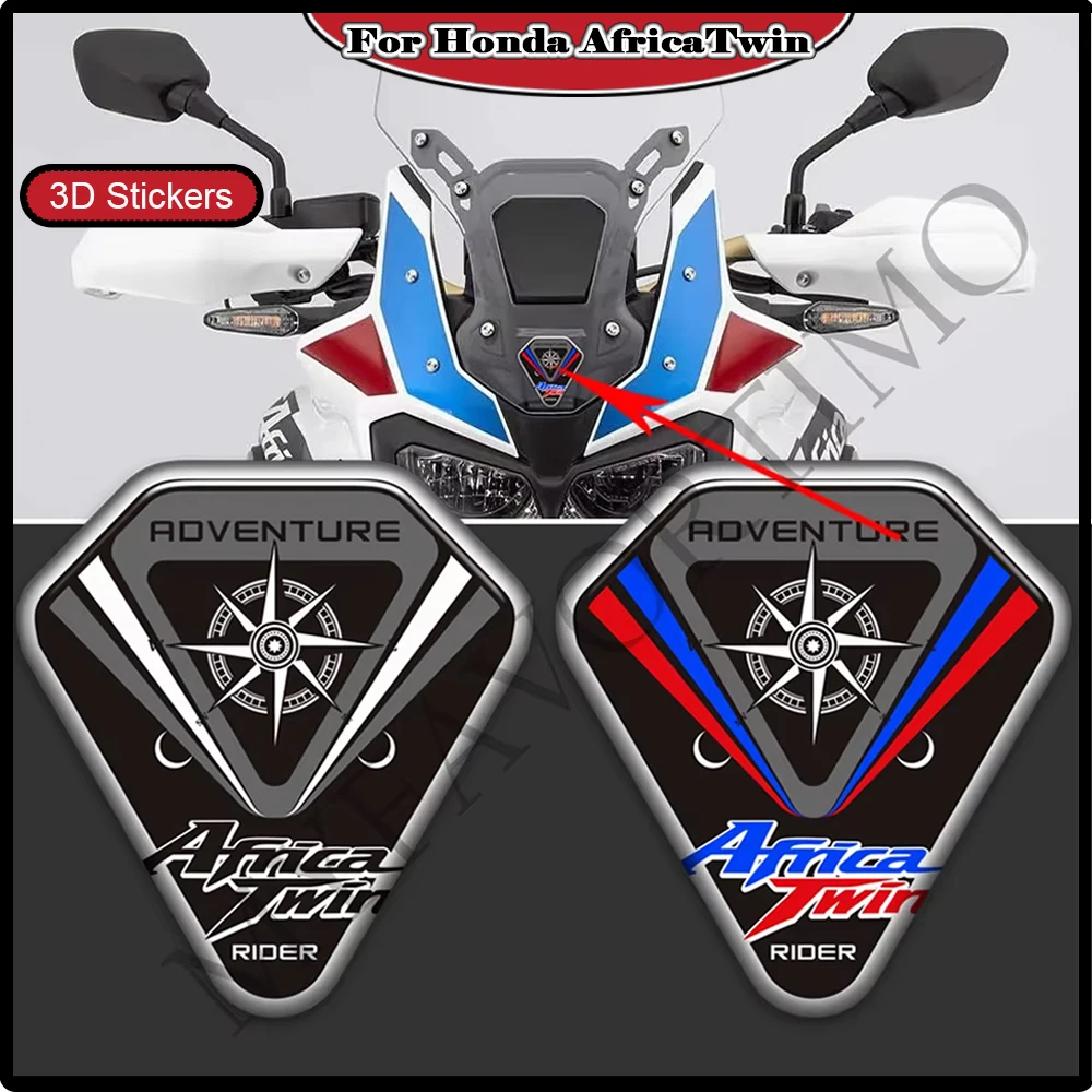 Фото Для Honda AfricaTwin Africa Twin CRF1000L CRF 1000 1100 L 1100L Накладка на бак Газ Мазут Комплект коленного багажника Наклейки на лобовое стекло №1