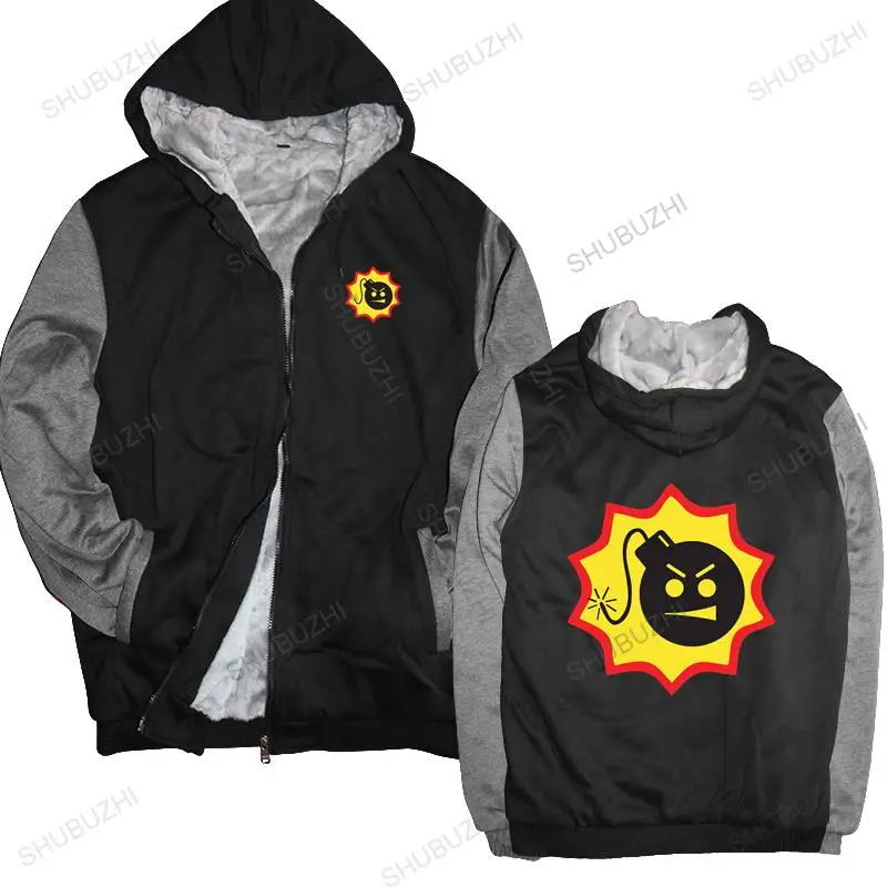 

warm coat men fleece hoody Serious Sam game logo, gamers fps shooter game bomb men winter sweatshirt drop shipping