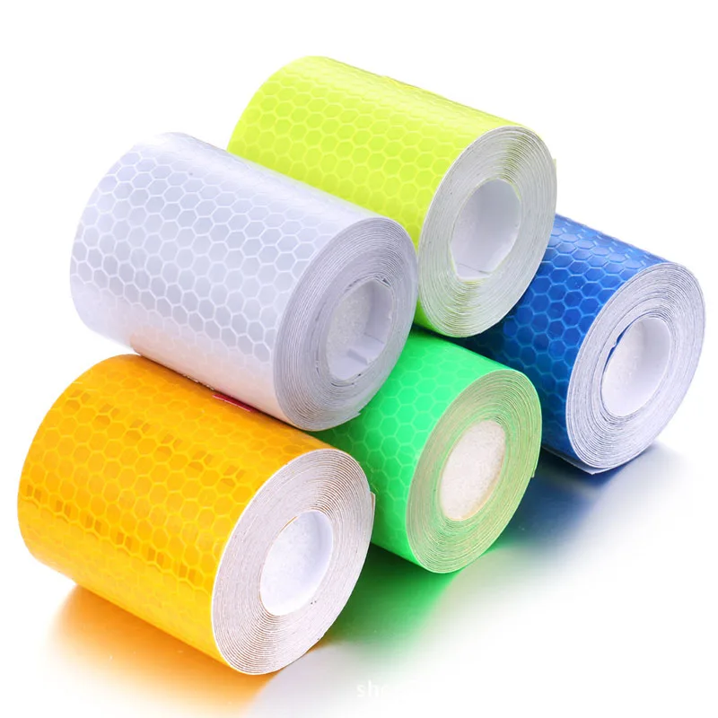 

5cm*100cm Car Reflective Tape Sticker Safety Mark Car Self Adhesive Warning Protective Tape Strip Film Auto Motorcycle Sticker