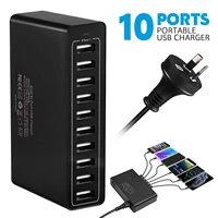 10 port 60w usb charging station multiple devices 12000ma usb fast household travel portable multiport usb hub