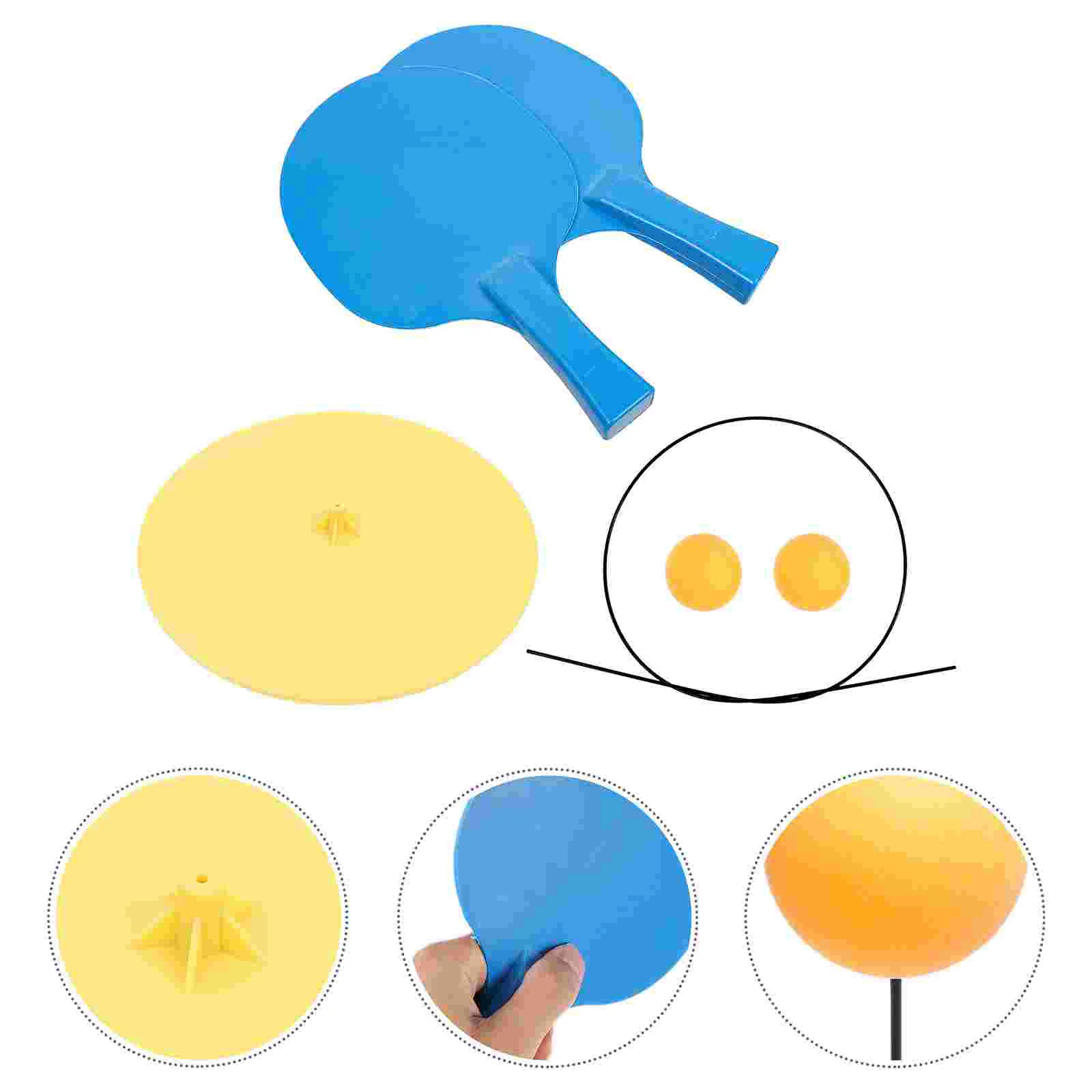 Pong Trainer Kids Interactive Game Toy Kids Toys Table Tennis Trainer Elastic Shaft Kids Kits Pong Trainer Set Athletic Sets