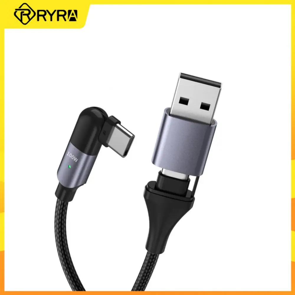 

RYRA Rotate USB Type C Cable For Huawei Xiaomi Samsung 5A Fast Charging USB-C Type-C 180 Degree Mobile Phone Cable Data Cord