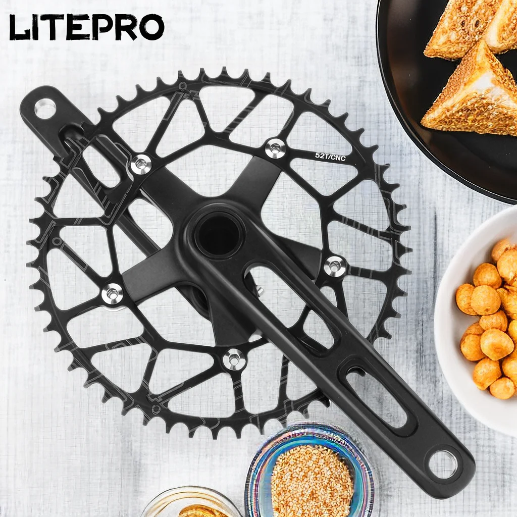 

Litepro складной велосипедный Кривошип 170 мм 130BCD 5 болтов алюминиевый сплав 45/46/47/48/50/52/53/54/56/58T Звездочка шоссейный велосипед Кривошип деталь