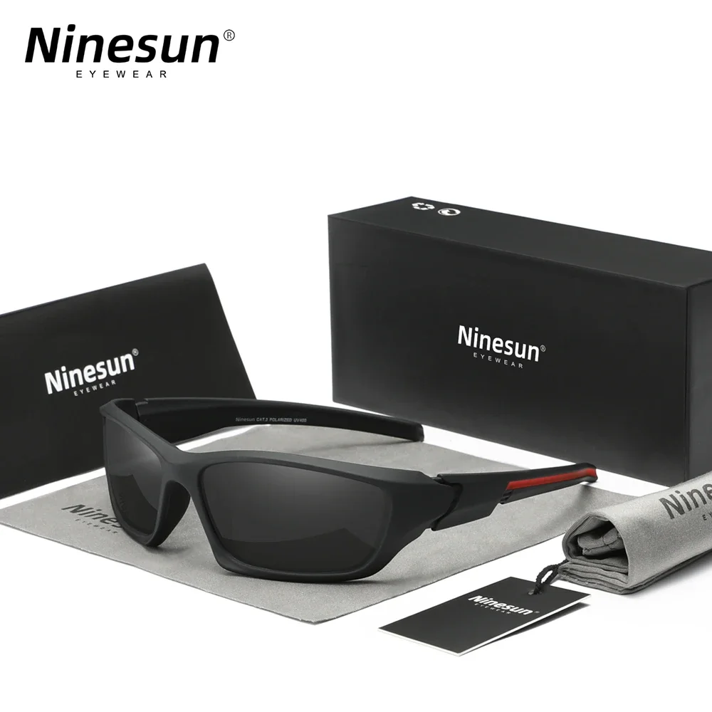 Солнцезащитные очки Ninesun мужские зеркальные ночное видение брендовые