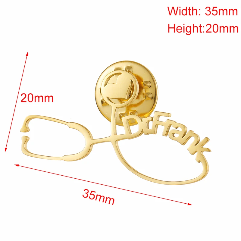Рисунок 5 - Индивидуальные Броши с именем из нержавеющей стали