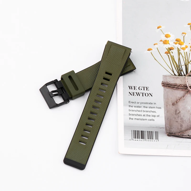 Watch Accessories 24mm Resin watch band for Casio G-Shock GA2000 PRG-600 PRW-6600 PRG-650 Outdoor Sports Waterproof Watch strap