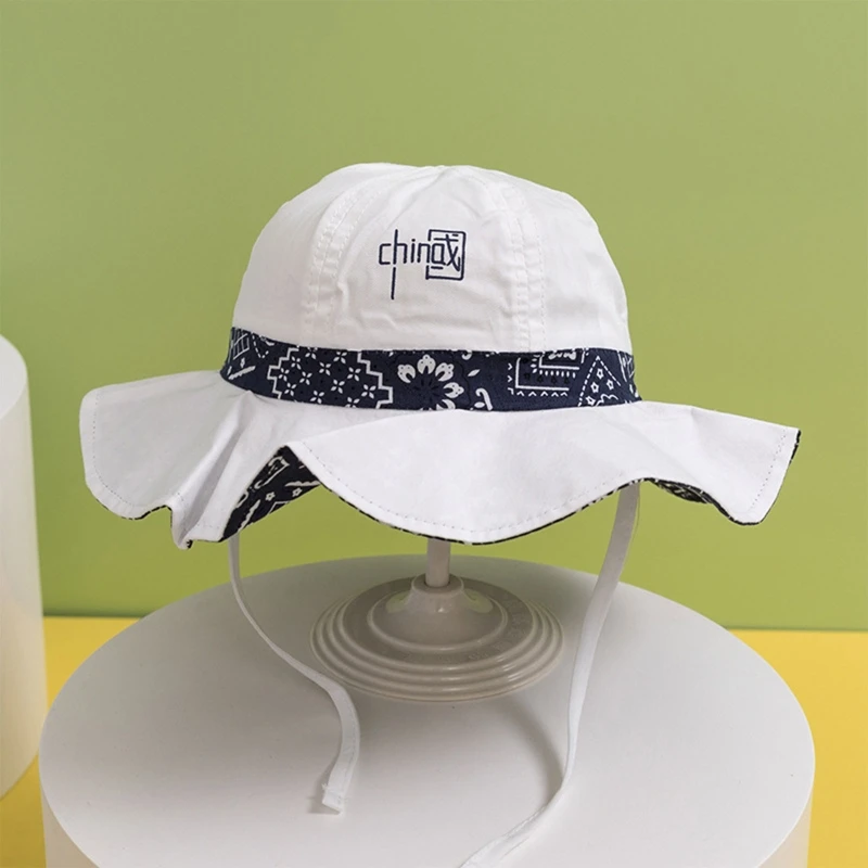 Детская Панама C6UD в китайском стиле милая детская шляпа с широкими полями для