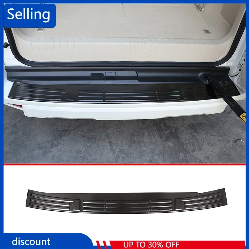 

Steel Rear Bumper Protector Tail Trunk Guard Sill Plate Scuff Cover For Toyota Land Cruiser Prado FJ150 150 2010-2018 year fast