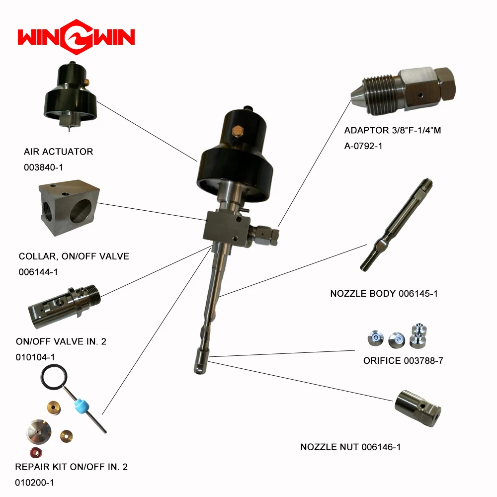Waterjet 1/4 "мини-ошейник клапана вкл/выкл 710868-1 сопла диапозитивная оболочка 710869-1