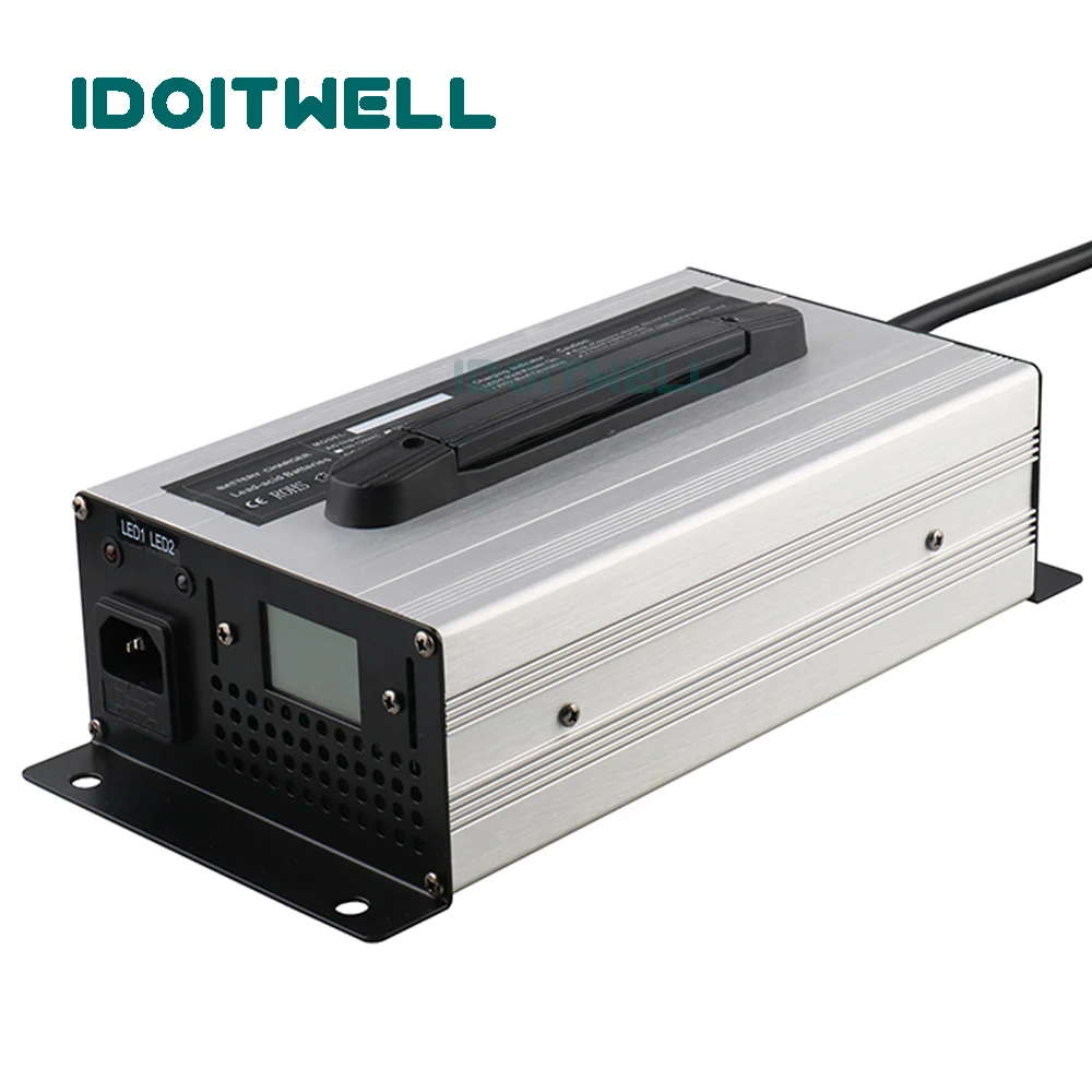 

Профессиональное зарядное устройство для свинцово-кислотных аккумуляторов на 48 В, автоматическое зарядное устройство для свинцово-кислот...