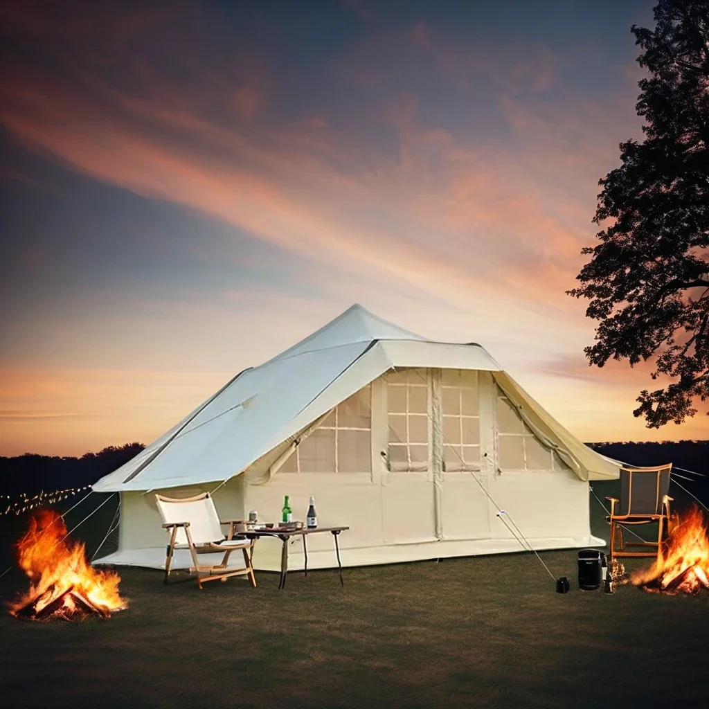 Лидер продаж большая надувная палатка для семейного кемпинга водонепроницаемая