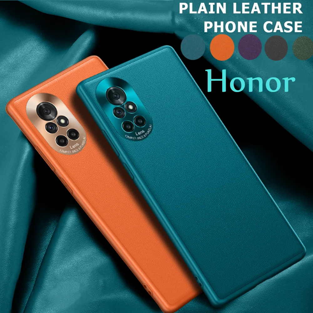 

PU Leather Protective Case for Huawei Honor 70 60 50 40 30 20 Pro 50se on Honor X20 X20se X10 V40 V30 Pro 30s Camera Cover