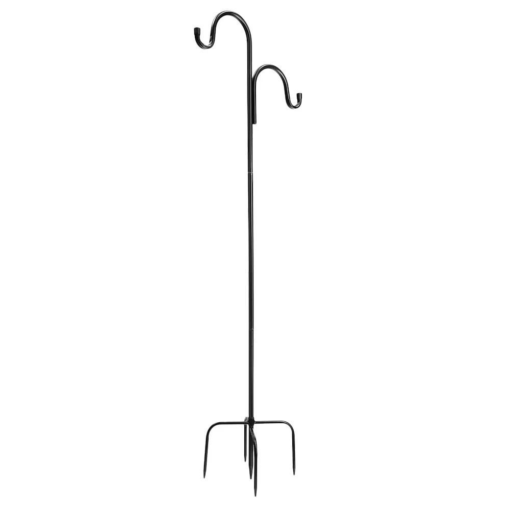 

Hook Hanger Garden Hooksshepherd Pole Shepherds Feeder Bird Outdoor Lantern Stand Hanging Stake Mason Flag Light Solar Stakes