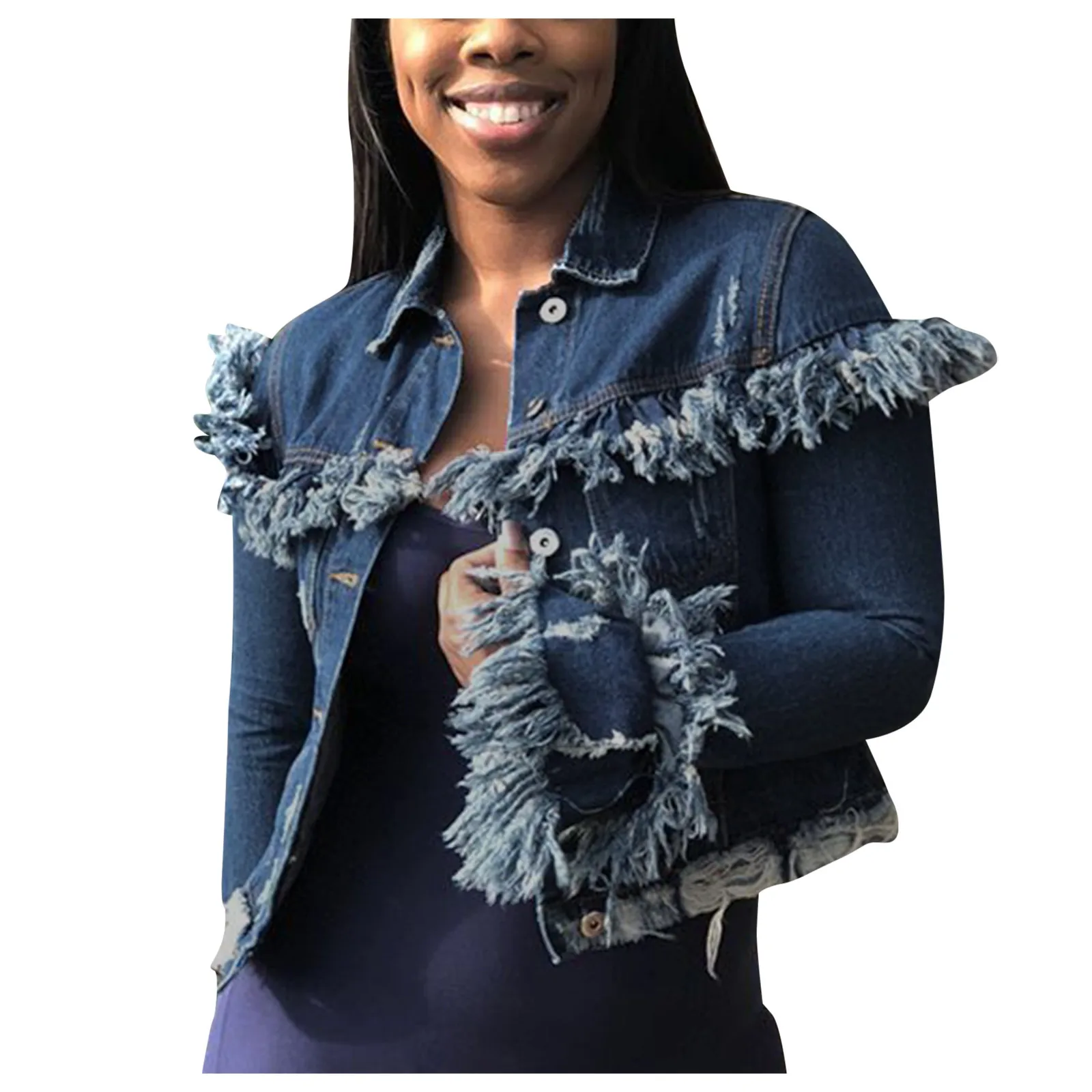 

Женский винтажный короткий свитер с пуговицами и расклешенными рукавами