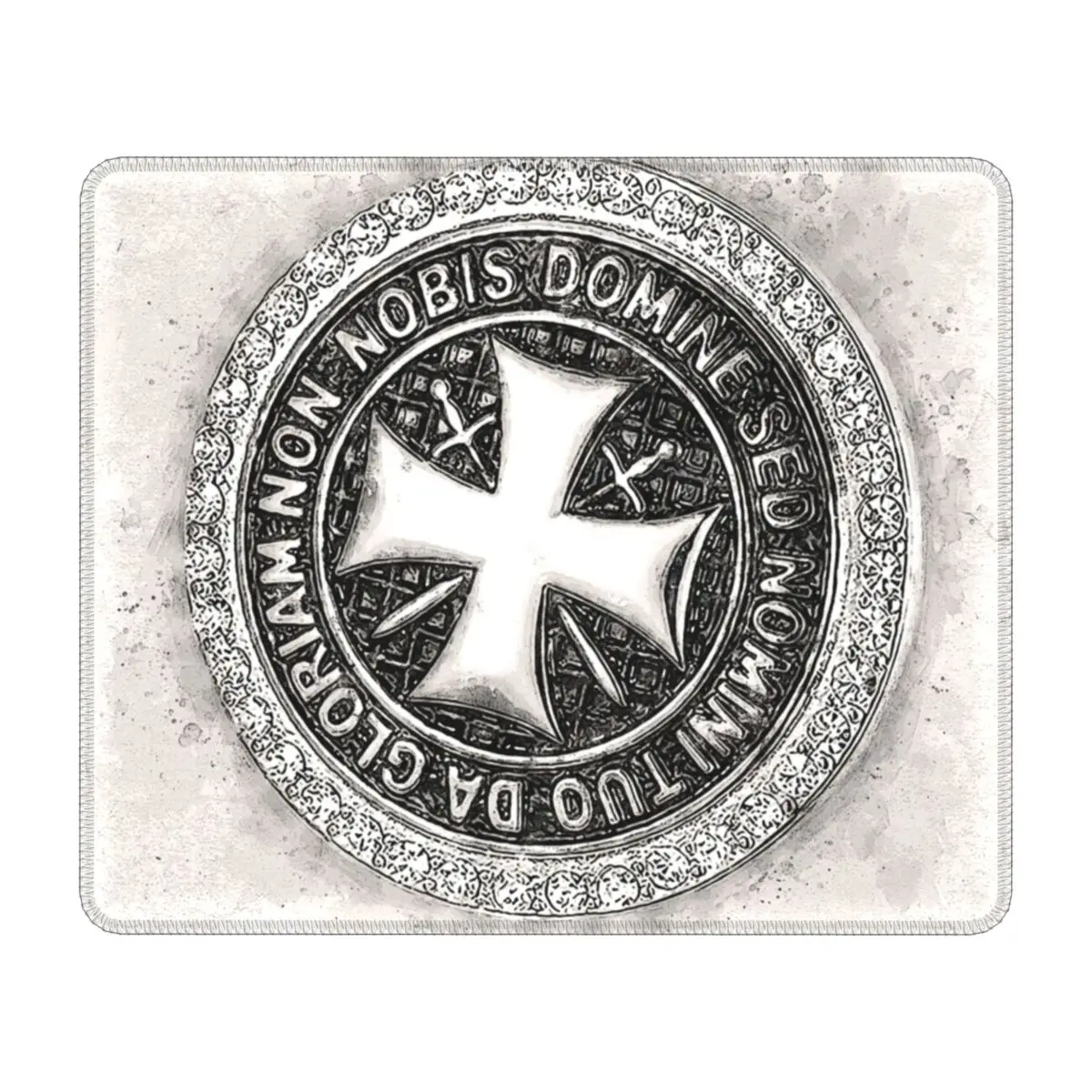 

Knights Templar Seal Of Honor Valor Strength And Courage Laptop Mouse Pad Mousepad Medieval Emblem Ordre Du Temple Mouse Mat