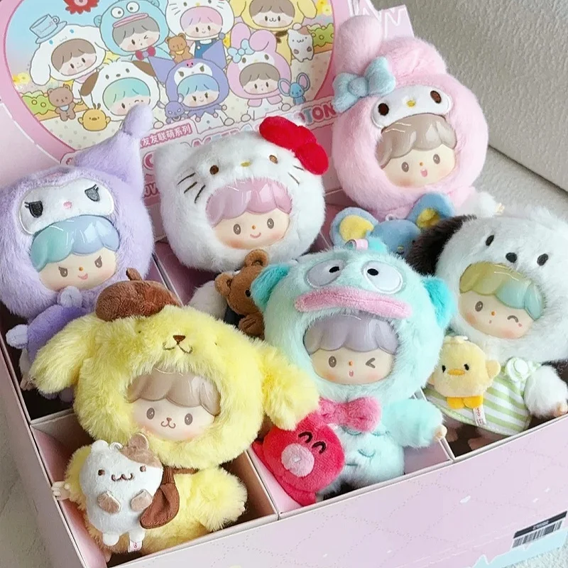 Подлинные персонажи X Zzoton Love-League Buddies серии слепая коробка Hello Kitty виниловая