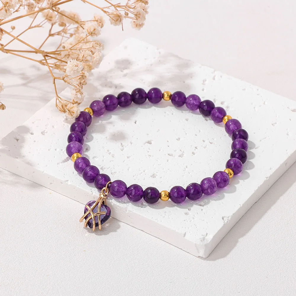 Браслет с бусинами из ляпис-лазурита браслет золотого цвета подвесками в форме