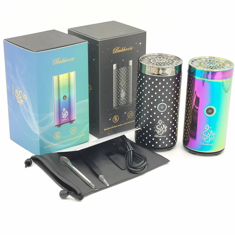 

YXYMCF Arabic USB Bakhoor Censer with Bluetooth 2023 Portable USB Electric Incense Burner with Speakers New Year Christmas Gifts