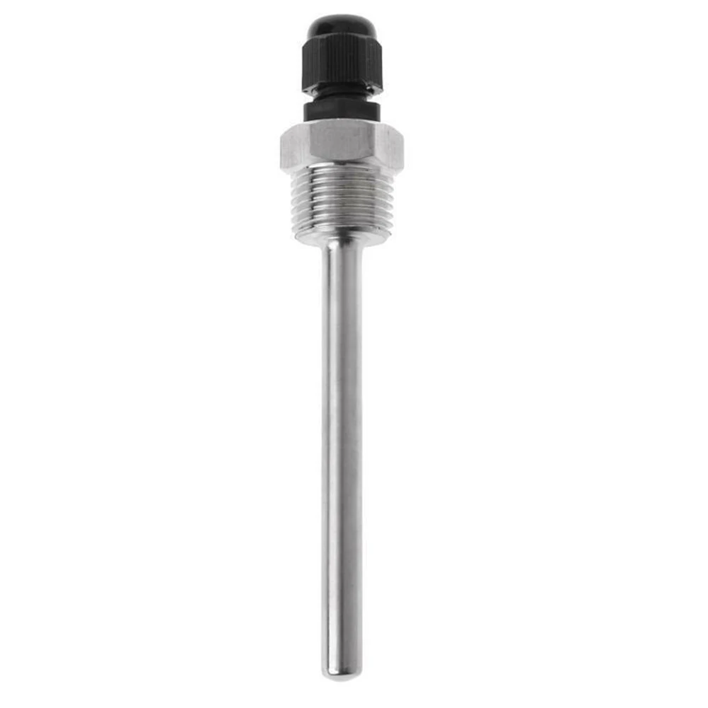 

1PC Thermowell Stainless Steel 1/2 BSP G Thread 30-200mm For Temperature Sensor Probe Water Tank Protective Case Solar Fittings