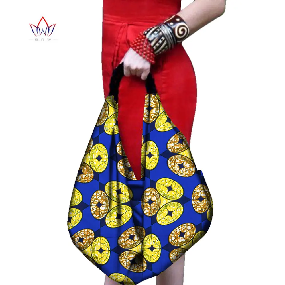 

African Handbags For Women 2023 Big Shoulder Handmade Canvas Handbag New Fashion Reusable Shopping Bags Women Big Bag WYA080